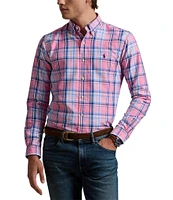 Polo Ralph Lauren Classic-Fit Performance Stretch Plaid Oxford Long Sleeve Woven Shirt