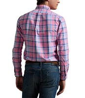 Polo Ralph Lauren Classic-Fit Performance Stretch Plaid Oxford Long Sleeve Woven Shirt