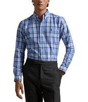 Polo Ralph Lauren Classic-Fit Performance Stretch Plaid Oxford Long Sleeve Woven Shirt