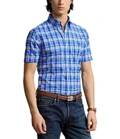 Polo Ralph Lauren Classic Fit Performance Stretch Plaid Short Sleeve Woven Shirt