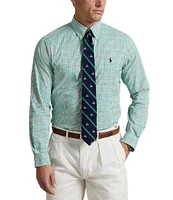Polo Ralph Lauren Classic Fit Performance Stretch Twill Plaid Long Sleeve Woven Shirt