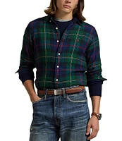 Polo Ralph Lauren Classic Fit Plaid Double-Faced Long Sleeve Woven Shirt