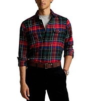 Polo Ralph Lauren Classic Fit Plaid Flannel Long Sleeve Workshirt