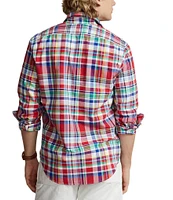 Polo Ralph Lauren Classic-Fit Plaid Long Sleeve Oxford Woven Workshirt