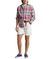 Polo Ralph Lauren Classic-Fit Plaid Long Sleeve Oxford Woven Workshirt