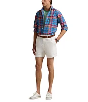 Polo Ralph Lauren Classic Fit Plaid Oxford Long Sleeve Woven Shirt