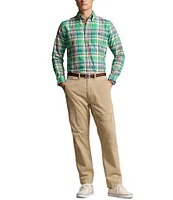 Polo Ralph Lauren Classic Fit Plaid Oxford Long-Sleeve Woven Shirt