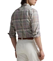 Polo Ralph Lauren Classic Fit Soft Plaid Oxford Long Sleeve Woven Shirt