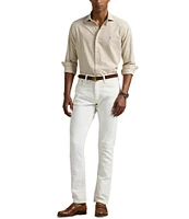 Polo Ralph Lauren Classic Fit Subtle Plaid Stretch Poplin Long Sleeve Woven Shirt