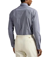 Polo Ralph Lauren Classic Fit Subtle Plaid Stretch Poplin Long Sleeve Woven Shirt