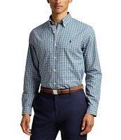 Polo Ralph Lauren Classic Fit Plaid Twill Long Sleeve Woven Shirt