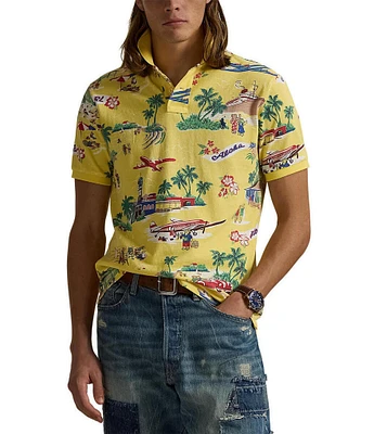 Polo Ralph Lauren Classic Fit Polo Bear Print Short Sleeve Polo Shirt