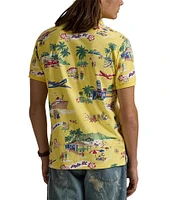 Polo Ralph Lauren Classic Fit Polo Bear Print Short Sleeve Polo Shirt