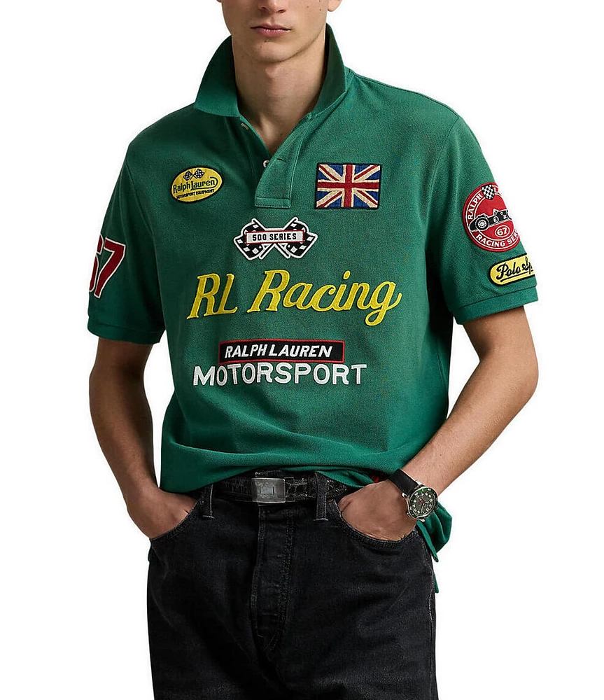 Polo Ralph Lauren Classic Fit Racing Mesh Short Sleeve Polo Shirt