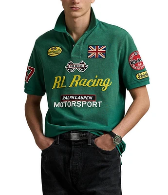 Polo Ralph Lauren Classic Fit Racing Mesh Short Sleeve Polo Shirt
