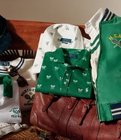 Polo Ralph Lauren Classic Fit Racquet-Print Short Sleeve Polo Shirt
