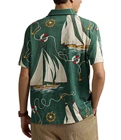 Polo Ralph Lauren Classic Fit Sailboat Jersey Short Sleeve Polo Shirt