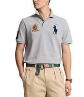 Polo Ralph Lauren Classic Fit Solid Short Sleeve Big Pony & Crest Mesh Polo Shirt