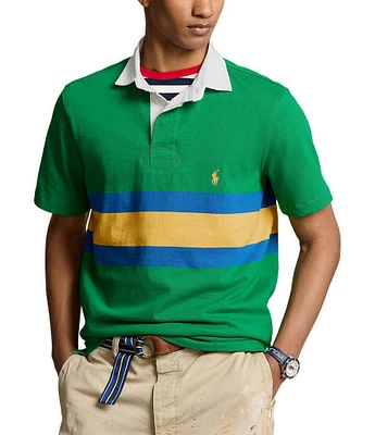 Polo Ralph Lauren Classic Fit Short Sleeve Striped Jersey Rugby Shirt