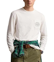 Polo Ralph Lauren Classic-Fit Slub Jersey Graphic Long Sleeve T-Shirt