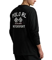 Polo Ralph Lauren Classic Fit Slub Jersey Motorsport Graphic Long Sleeve T-Shirt