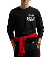 Polo Ralph Lauren Classic Fit Slub Jersey Motorsport Graphic Long Sleeve T-Shirt