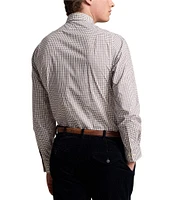 Polo Ralph Lauren Classic Fit Spread Collar Checked Poplin Dress Shirt