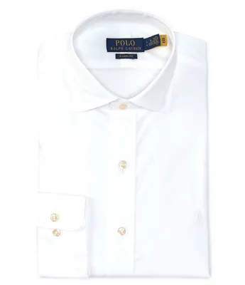 Polo Ralph Lauren Classic Fit Spread Collar Solid Poplin Dress Shirt
