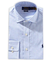 Polo Ralph Lauren Classic Fit Spread Collar Tattersall Purepress Poplin Dress Shirt