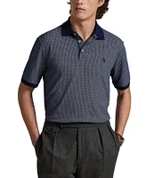 Polo Ralph Lauren Classic Fit Stretch Mesh Mallet Print Short Sleeve Polo Shirt