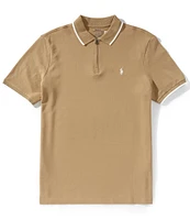 Polo Ralph Lauren Classic Fit Stretch Mesh Zip Short Sleeve Polo Shirt