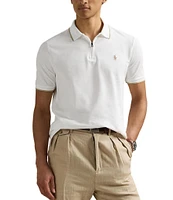 Polo Ralph Lauren Classic Fit Stretch Mesh Zip Short Sleeve Polo Shirt