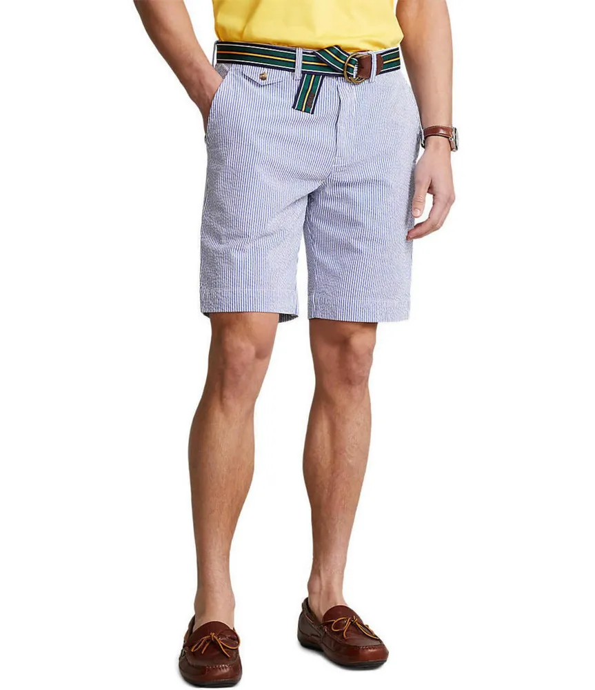 Polo Ralph Lauren Classic-Fit Stretch Seersucker 9.25#double; Inseam Shorts