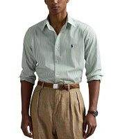 Polo Ralph Lauren Classic-Fit Stretch Stripe Poplin Long Sleeve Woven Shirt