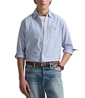 Polo Ralph Lauren Classic Fit Stripe Oxford Long Sleeve Woven Shirt