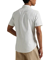 Polo Ralph Lauren Classic Fit Stripe Oxford Short Sleeve Woven Shirt