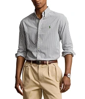 Polo Ralph Lauren Classic Fit Stripe Performance Stretch Twill Long Sleeve Woven Shirt