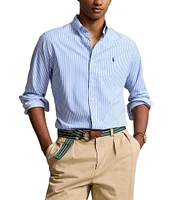 Polo Ralph Lauren Classic Fit Stripe Performance Stretch Twill Long Sleeve Woven Shirt