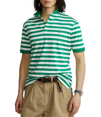 Polo Ralph Lauren Classic Fit Stripe Soft Cotton Short-Sleeve Polo Shirt