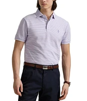 Polo Ralph Lauren Classic Fit Striped Tipped Stretch Mesh Short Sleeve Polo Shirt