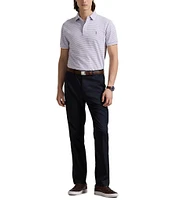 Polo Ralph Lauren Classic Fit Striped Tipped Stretch Mesh Short Sleeve Polo Shirt
