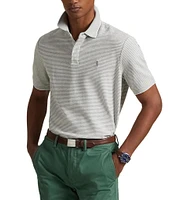 Polo Ralph Lauren Classic Fit Striped Tipped Stretch Mesh Short Sleeve Polo Shirt