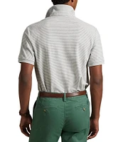Polo Ralph Lauren Classic Fit Striped Tipped Stretch Mesh Short Sleeve Polo Shirt