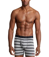 Polo Ralph Lauren Classic Fit Striped & Solid Boxer Briefs 3-Pack