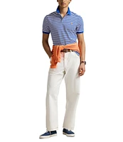 Polo Ralph Lauren Classic Fit Striped Mesh Short Sleeve Polo Shirt