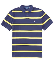 Polo Ralph Lauren Classic Fit Striped Mesh Short Sleeve Polo Shirt