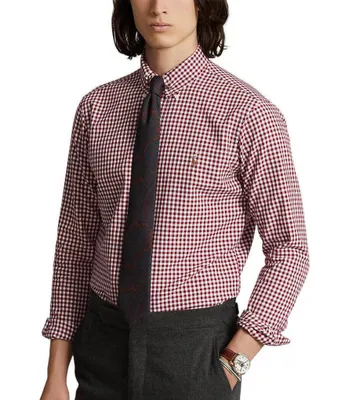 Polo Ralph Lauren Classic Fit Checked Oxford Long Sleeve Woven Shirt