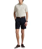 Polo Ralph Lauren Classic Fit Striped Oxford Mesh Short Sleeve Polo Shirt