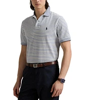 Polo Ralph Lauren Classic Fit Striped Oxford Mesh Short Sleeve Polo Shirt