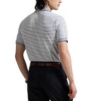 Polo Ralph Lauren Classic Fit Striped Oxford Mesh Short Sleeve Polo Shirt